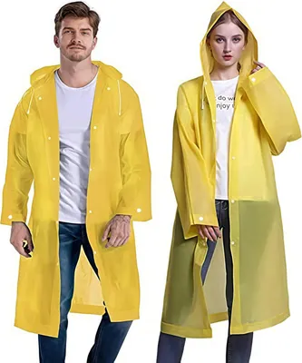 Produktbild von wasserdichte Regenponchos 2 Stück, wiederverwendbar, leicht, für Festivals