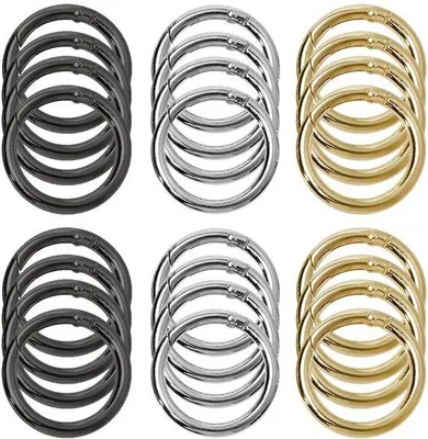 Immagine prodotto di Ganci a forma di "S" leggeri, confezione da 24 pezzi - Resistenti alla corrosione - Ideali per accessori