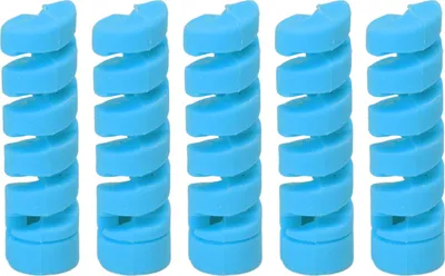 Produktbild von Blau CANSUCC 5 Stück Fahrradrahmen-Schutzhülle Gummi-Fahrradschalthebel-Bremskabelgehäuse-Schutz