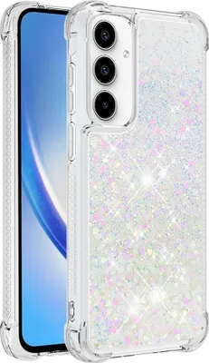 Produktbild von Samsung Galaxy A55 Hülle - Coverup Liquid Glitzer Back Cover - Weiß