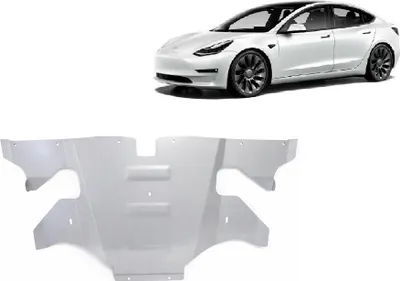 Immagine prodotto di Protezione posteriore in alluminio per motore elettrico – Tesla Model 3 AWD