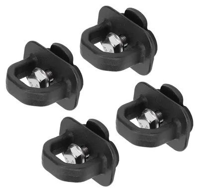 Immagine prodotto di 4 ganci di fissaggio per le pareti laterali del pianale di carico di un camion, ricambio versatile e altamente resistente per Chevy Silverado 2007–2018