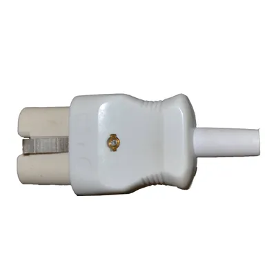 Produktbild von KOPP Warmgeräte Heißgeräte Stecker für Bügeleisen Waffeleisen Toster weiß