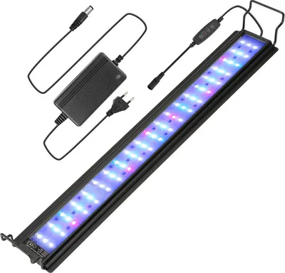 Produktbild von Peviasot 64-90 cm LED Aquarium Lampe Tank Leuchtet Unterwasser Beleuchtung Dimmbar 3 Lichtmodi mit Timer,28W