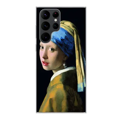 Produktbild von MuchoWow® Handyhülle Schutzhülle Hülle für Samsung Galaxy S22 Ultra Das Mädchen mit dem Perlenohrring - Johannes Vermeer Silikon Softcase Handy Hülle - Abbildung