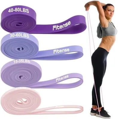 Produktbild von Resistance Bands, Widerstandsbänder Set, Widerstandsband Fitnessbänder mit Türanker, Fitnessband Set Trainingsbänder für Yoga, Pilates, Training, Physiotherapie, Klimmzughilfe, Krafttraining