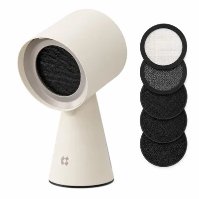 Immagine prodotto di CIARRA HOOD TO GO Cappello da cucina mini Cappello da tavolo portatile Cappello da estrattore mobile Ricircolo 2 livelli Bianco VMPHW01