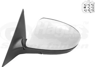Produktbild von VAN WEZEL 2756827 Außenspiegel Seitenspiegel Links für MAZDA 6 Kombi (GH) Konvex Beheizt Grundiert