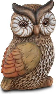Produktbild von Deko Eule Uhu Kauz Garten Tier Vogel Figur Skulptur Schleiereule Schneeeule