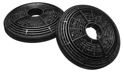 Produktbild von Aktivkohlefilter 2er Set Ø135mm Schwarz für Dunstabzugshauben Umluft CBCF002X2