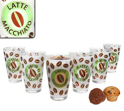 Produktbild von Ritzenhoff 6x Cremona Latte Macchiato Gläser 240ml grün Eis-Kaffee Milchshake