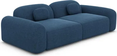 Produktbild von Strukturstoff 2-Sitzer Couch Nuvia Dunkelblau