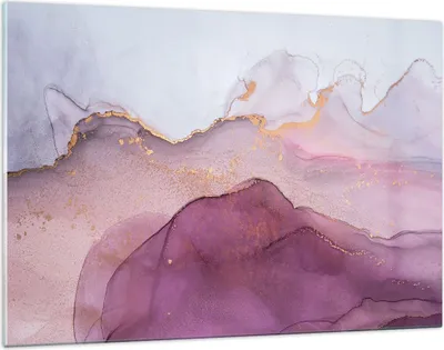 Produktbild von Bilder auf glas - Einteilig - Marmor Pink Violett - 120x80cm - Glasbilder - Wandbilder - Bilder - zum Aufhängen bereit - Wanddekoration aus Glas - Glas Bilder - Wandbild auf Glas - GAA120x80-4668