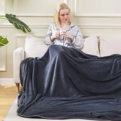 Obrázok produktu pre Fleece deka 230x270 cm, tmavošedá, flanel, pre domov