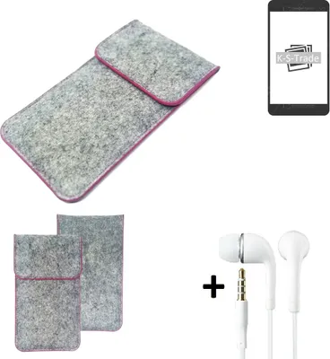 Produktbild von K-S-Trade Handy Schutz Hülle kompatibel mit Samsung Galaxy S22 Schutzhülle Handyhülle Filztasche Pouch Tasche Case Sleeve Filzhülle hellgrau