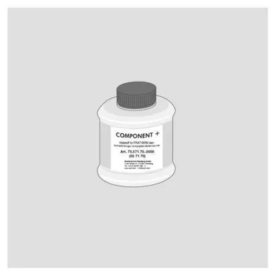 A product shot of a bottle with a label.
