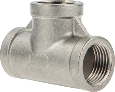 Produktbild von tecuro T-Stück 90° Edelstahl V4A (AISI 316), allseitig IG 1 Zoll