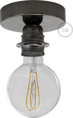 Image de Fermaluce Metal avec douille filetée E27, point lumineux en métal