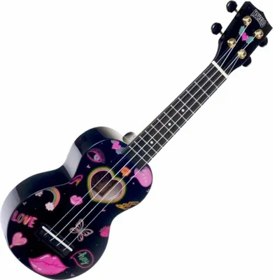 Produktbild von Mahalo Heart Heart Black Sopran Ukulele