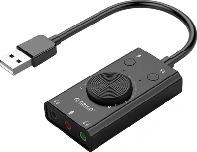 Obrázok produktu pre SC2 USB zvuková karta Externé slúchadlá Stolný počítač Notebook Audio prevodník Nastaviteľná hlasitosť Bez ovládača Plug and Play