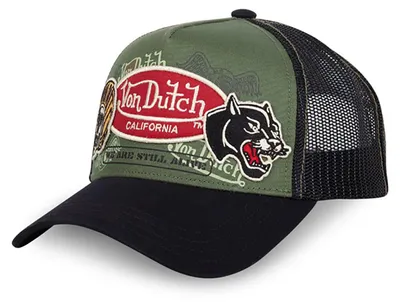 Produktbild von Von Dutch Trucker Cap Patches black/green
