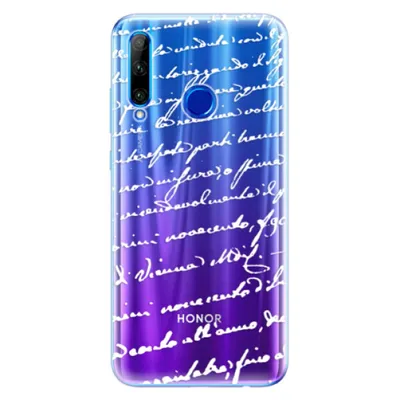 Obrázek produktu pro Silikonové pouzdro iSaprio - Handwriting 01 - white pro Honor 20 Lite