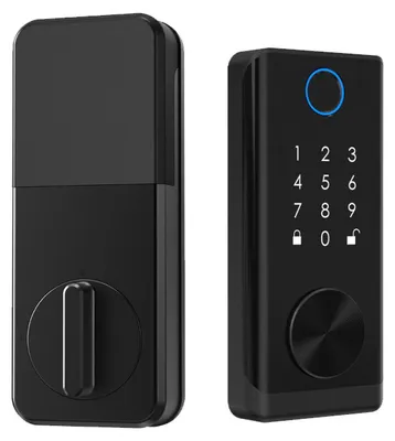 Produktbild von Zimilo Multifunktionales Smart-Türschloss mit Fingerabdruck, Zahlencode und Schlüssel, schlüsselloser Zugang, wetterfestes Gehäuse