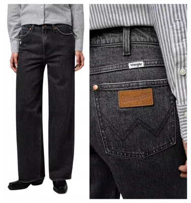 Produktbild von Wrangler | Damenjeans Loose Straight grau Denim Loose Fit High Waist Casual modern W29 L30