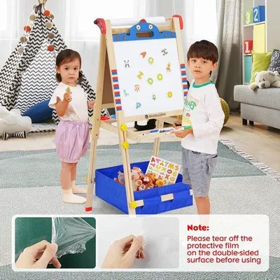 Zdjęcie produktu dla Zestaw do tworzenia dzieł sztuki dla dzieci – 3 w 1 – 1 sztuka – drewno – 82–110 cm
