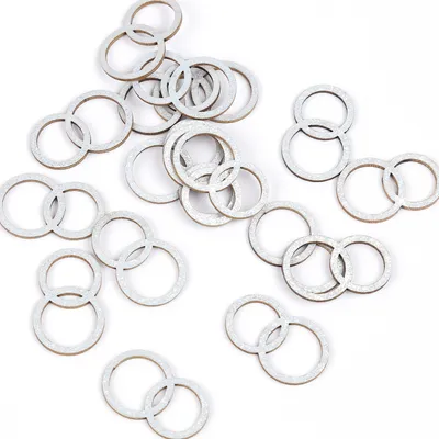 Produktbild von Oblique Unique Doppel Ring Holz Glitzer Konfetti 18 Stk. Holzdeko Tischdeko Streudeko für Silberhochzeit Hochzeit JGA Deko - silber