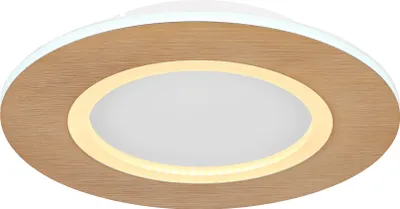 Produktbild von Globo Lighting Deckenleuchte Holz dunkelbraun, LED