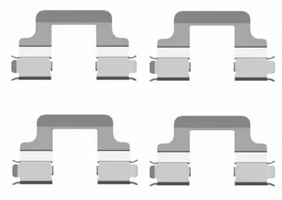Produktbild von TEXTAR 82502000 Zubehörsatz Scheibenbremsbelag Hinten für VW GOLF VI (5K1) Golf V Schrägheck (1K1) Passat Variant (3C5) Passat Limousine (3C2) Eos