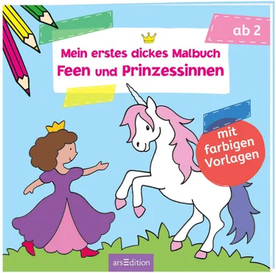 Produktbild von Mein 1.dickes Malbuch-Feen&Prinzessinnen