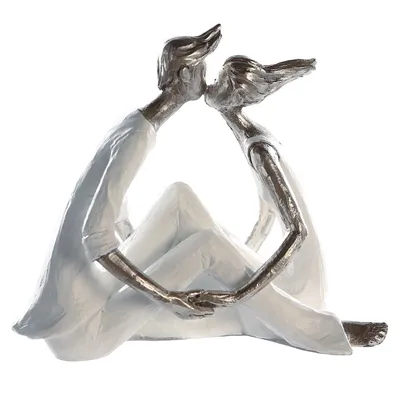 Zdjęcie produktu dla Gilde Figur, Paar, "Kiss me", Kunstharz, weiß, VE 2, L. 18 cm, B. 15 cm, H. 10 cm 79801 4001250798019