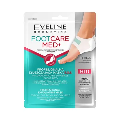 Produktbild von Eveline Cosmetics Foot Care Med+ – feuchtigkeitsspendende, regenerierende Fußcreme