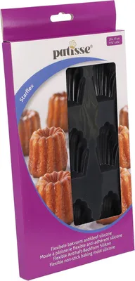 Immagine prodotto di Patisse Madeleinevorm 9 Vaks 29x17 cm Zwart/Siliconen