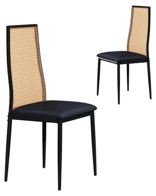 Obrázok produktu pre Jedálenská stolička, moderný dizajn, ergonomické operadlo, čierna