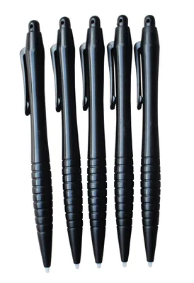 Produktbild von 5x Stylus Eingabe Bedien Stift Display Touch PDA Kasse Industrie Pen, Farbe:Schwarz