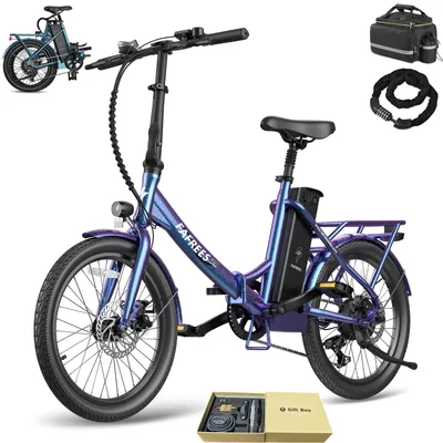 Produktbild von E-Bike 20" 155 - 195 cm Rostfreie Aluminiumlegierung 36 V 18,2 Ah 655,2 Wh bis zu 150 - 190 km Wasserdicht IPX4 mit 7 Gang, Lila