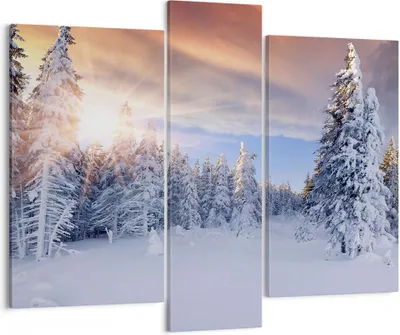 Produktbild von Bild auf Leinwand - Leinwandbild - Abenteuer alpen winter schnee - 95x80cm - Wand Bild - Wanddeko - Leinwanddruck - Bilder - Kunstdruck - Wanddekoration - Leinwand bilder - Wandkunst - CB95x80-2433