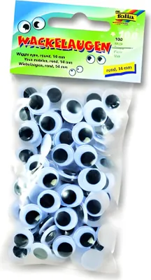 Image de Folia 750014 Yeux vacillants Ø 14 mm, rond, 100 pièces