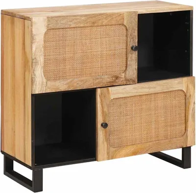 Obrázok produktu pre Servírovacia skriňa Hnedá 80 x 33 x 75 cm Masívne mango drevo