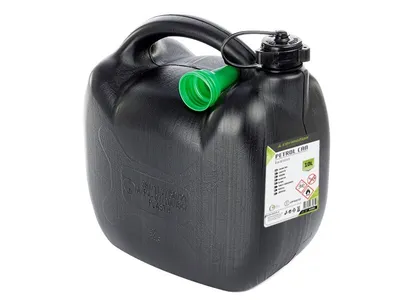 Zdjęcie produktu dla Kanister plastikowy na paliwo, 10L, owalny, czarny