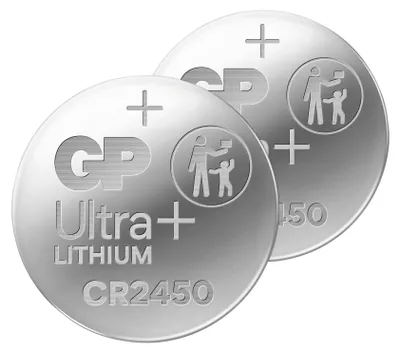 Obrázek produktu pro Tlačítkové baterie GP Ultra Plus, CR2450, lithiové, 2 ks