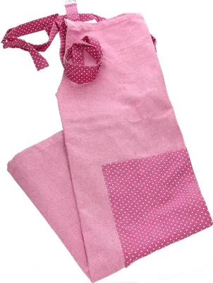 Produktbild von TOGNANA Küchenschürze in rosa mit weißen Punkten aus 100% Baumwolle