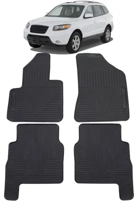 Produktbild von Fußmatten vorne/hinten für Hyundai Santa Fe CM 2006-2012 Premium Gummi
