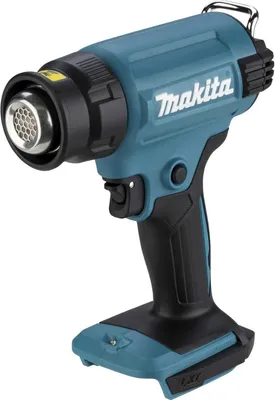 A cordless heat gun from Makita, shown against a white background.