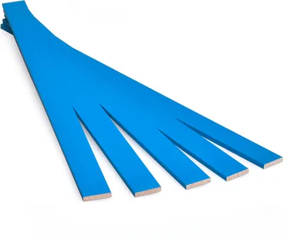 Image de 100 pièces | Bleu clair | 25 cm Bâtonnets en bois Bois de bricolage | Bois de hêtre précis