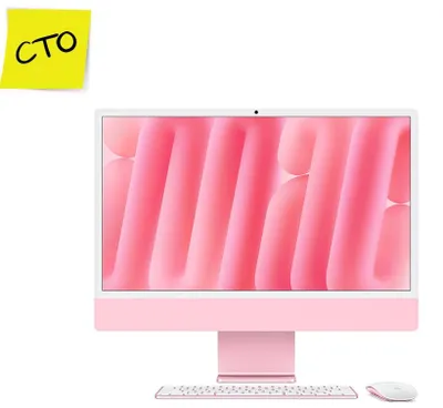 Immagine prodotto di Apple iMac 24" personalizzato, processore M4 a 10 core (24 GB), colore rosa