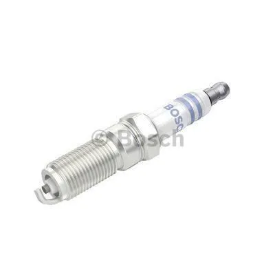 A single Bosch spark plug is shown against a white background.